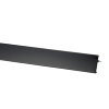Roval daktrim, type Standaard, aluminium, l = 2,5 m, 60 x 45 mm, zwart, RAL 9005 