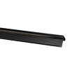 Roval daktrim, type Standaard, aluminium, l = 2,5 m, 60 x 45 mm, zwart, RAL 9005 