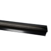 Roval daktrim, type Standaard, aluminium, l = 2,5 m, 60 x 45 mm, zwart, RAL 9005 