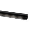 Roval daktrim, type Standaard, aluminium, l = 2,5 m, 60 x 45 mm, zwart, RAL 9005 