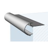 Roval daktrim met kraalrand, l = 2,5 m, aluminium, 26 mm 
