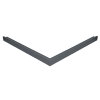 Roval buitenhoek voor daktrim, type Standaard, aluminium, 60x45 mm, 500x500 mm, antraciet, RAL 7016 
