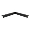 Roval binnenhoek voor daktrim, type Standaard, aluminium, 60x45 mm, 500x500 mm, zwart, RAL 9005 