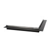 Roval binnenhoek voor daktrim, type Standaard, aluminium, 60x45 mm, 500x500 mm, zwart, RAL 9005 