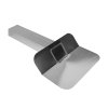 Kiezelbak, 45°, aluminium, gesloten zijuitloop, 60 x 80 mm, b = 330 mm