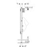 Geberit Duofix urinoir inbouwframe, universeel, voor urinoirstuursysteem Basic, bouwhoogte 1300 mm 