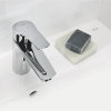 Grohe wastafelmengkraan, serie Eurosmart, hendel, laag model, chroom, 3/8", exclusief waste 