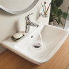 Grohe wastafelmengkraan, serie Eurosmart, hendel, midden model, chroom, 3/8", uittrekbaar