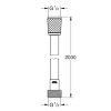 Grohe Relexaflex doucheslang, l = 200 cm, ½" binnendraad, 2 aansluitingen, chroom 