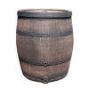 Roto regenton, houten look, incl. kraan, 240 liter, met &frac34;" schroefdraad en messing inzetstukken 