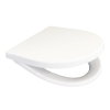 Wisa closetzitting, type D-star 300 S, 36,2 x 44,6 cm, deksel, rvs schar, mont boven, softclose, wit 
