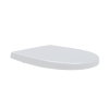 Wisa closetzitting, type D-star 300 S, 36,2 x 44,6 cm, deksel, rvs schar, mont boven, softclose, wit 