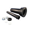 Wisa aansluitset, voor closet, recht, l = 300 mm, Ø 45/90 mm, zwart 