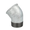 Bogen 45°, galvanisch verzinkt, Innengewinde x Außengewinde, Nr. 121, 2" 