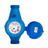 Watermeter impulsgever voorbereid, Hidrojet plastic, 2x bu.dr., 1", l = 195 mm, incl. kopp., ¾" x 1" 