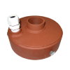 Putdeksel voor bronpomp, staal, 125 mm, 1¼" doorvoer 