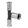 Henco verloop T-stuk 90°, pvdf, rvs, 3x pers, type 12PK, epdm, 16 bar, 16 x 20 x 16 mm 