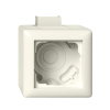 Gira opbouwbak, compleet met afdekraam en adapter K/P25 standard 55, 1-voudig, crème 