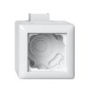 Gira opbouwbak, compleet met afdekraam en adapter K/P25 standard 55, 1-voudig, wit 