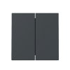 Gira schakelwip, system 55, dubbel, antraciet 