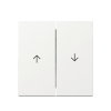 Gira schakelwip, dubbel, met pijlsymbolen, system 55, wit 