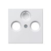 Gira afdekplaat, voor coax antennecontactdoos, system 55, wit 