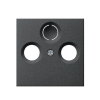 Gira afdekplaat, voor coax antennecontactdoos, system 55, antraciet 