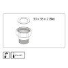 De Beer fiberring, voor water, wartelmoer, 30 x 38 (1¼") x 2 mm, verpakking à 5 stuks