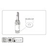 De Beer spoelkastmembraan, voor Geberit 20000/27000, siliconen, 32 x 63 x 3 mm 