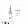 De Beer spoelkastmembraan, voor Grohe Dal, siliconen, 32,5 x 61 x 3 mm 
