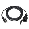 Verlengkabel, H05RR-F, zwart, 230 V, 3x 1,5 mm², 16 A, l = 10 m 