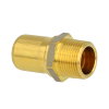 Henco Vision draadkoppeling, messing, inwendig capillair x buitendraad, type 17SKS, 20 mm x ¾"