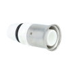 Henco Vision draadkoppeling, pvdf, rvs, pers x buitendraad, type VVPK, epdm, 26 mm x &frac34;" 