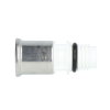 Henco Vision draadkoppeling, pvdf, rvs, pers x buitendraad, type VVPK, epdm, 26 mm x &frac34;" 