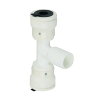 Henco draad T-stuk 90°, pvdf, 2x steek / 1x bu.dr., type VVSK-T, epdm, 10 bar, 20 mm x ¾" x 20 mm 