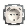 ABB Busch-Jaeger wandcontactdoos, Reflex SI, met RA, USB A/C, kinderveiligheid, alpin wit