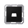 Jung afdekplaat, voor Modular Jack, 1-voudig, A range, mat zwart 