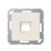 Jung centraalplaat, A range, voor Modular Jack, 1-voudig, met schuifje, wit 