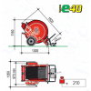 RM beregeningshaspel, eSpeedy E40, slangdiameter 40 mm, l = 130 m 