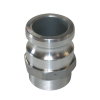 Camlock Schnellkupplung, M-Teil x Außengewinde, Aluminium, Typ F, ND 65 mm, d = 2½" 