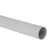 Nicoll Techtan Fallrohr, PVC, hellgrau, 80 mm, l = 4 m 