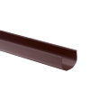 S-lon Mini-Kastenrinne, PVC, 65 mm, braun, l = 4 m 