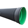 AQUATUB duikerbuis met aangevormde mof en rubberring, hdpe, SN8, l = 6 m, DN300 