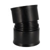 AQUATUB bocht 15°, met rubberring, hdpe, SN8, 150 mm 