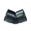 AQUATUB bocht 45°, met rubberring, hdpe, SN8, 150 mm 