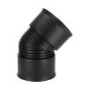 AQUATUB bocht 45°, met rubberring, hdpe, SN8, DN150 