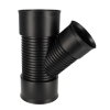 AQUATUB verloop T-stuk 45&deg;, met rubberring, hdpe, SN8, DN150 x DN250 