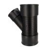 AQUATUB verloop T-stuk 45&deg;, met rubberring, hdpe, SN8, DN150 x DN250 
