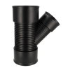 AQUATUB verloop T-stuk 45&deg;, met rubberring, hdpe, SN8, DN150 x DN250 