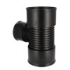 AQUATUB verloop T-stuk 90&deg;, met rubberring, hdpe, SN8, DN150 x DN250 
